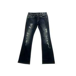 RARE DESIGN Miss Me Low Rise Bootcut Distressed Embroidered Jeans bootcut jewele